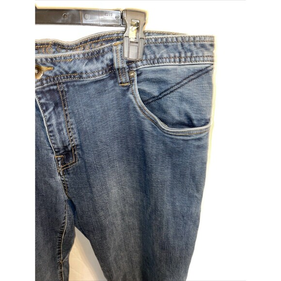 Prana Men’s Straight Jeans Size 40x34 Blue Western Rodeo Cowboy Zip Fly Rise 12 - Picture 4 of 12